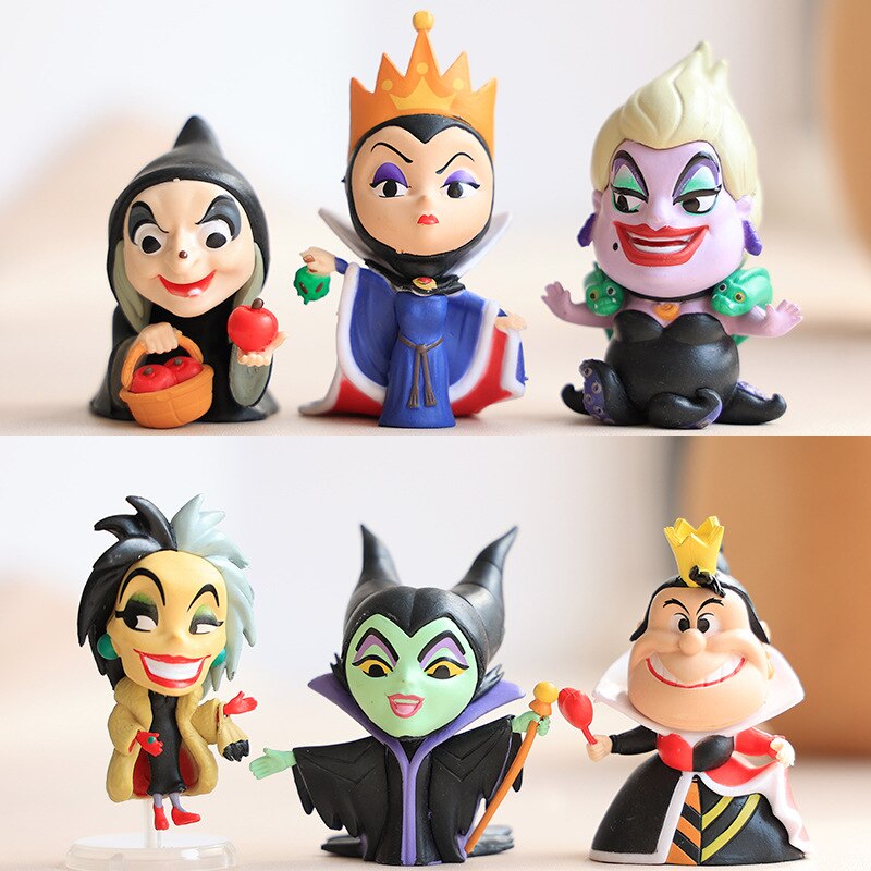 Set of 9 or 6 Disney Villains or Princesses action dolls