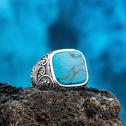 Men's Ring with Turquoise stone