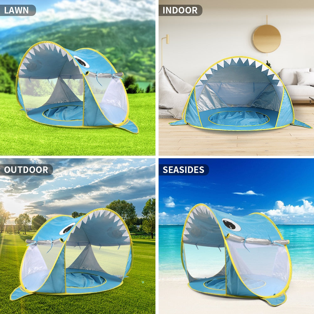 Tenda de praia para bebês para proteção solar