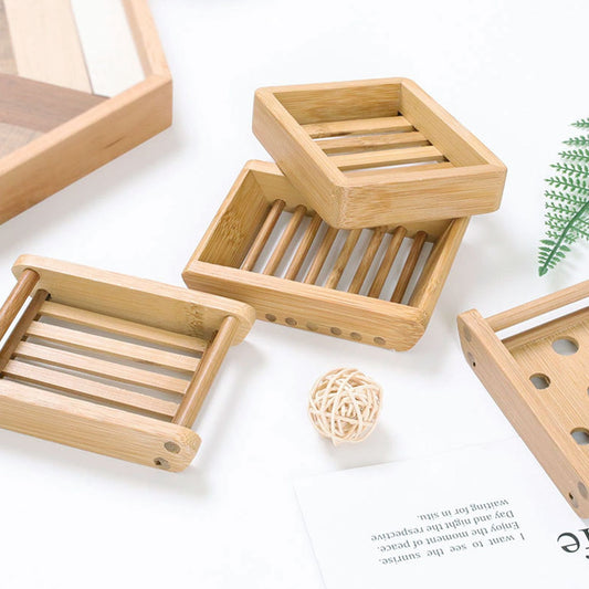 Bamboo soap holder 