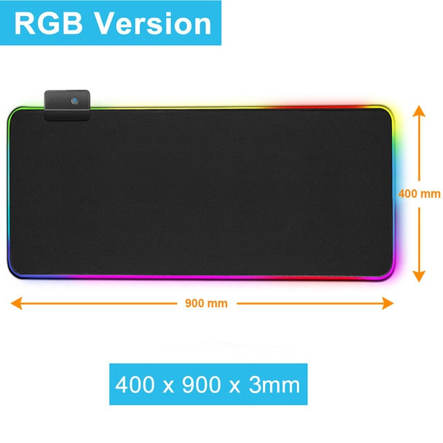 Mousepad Gamer XXL com Iluminação RGB