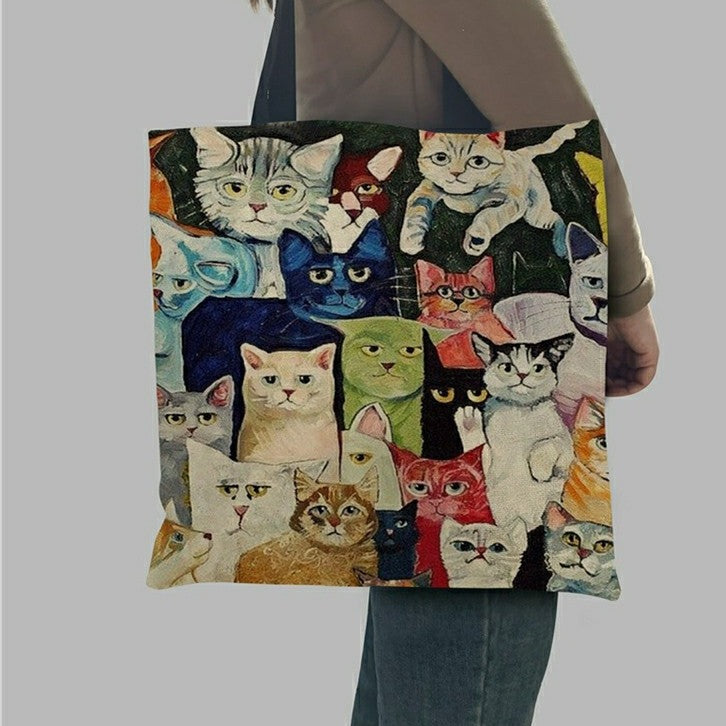 Ecobag com estampa de gatinhos