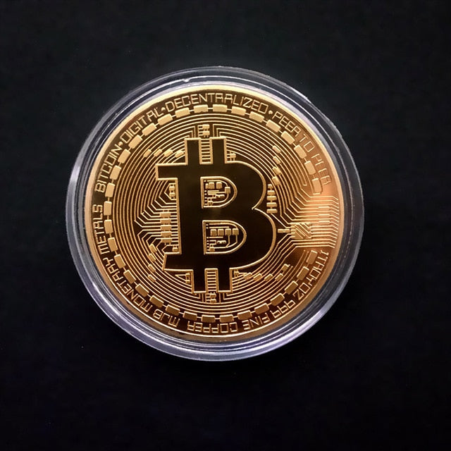 Conjunto de 10 Moedas de Bitcoin colecionáveis