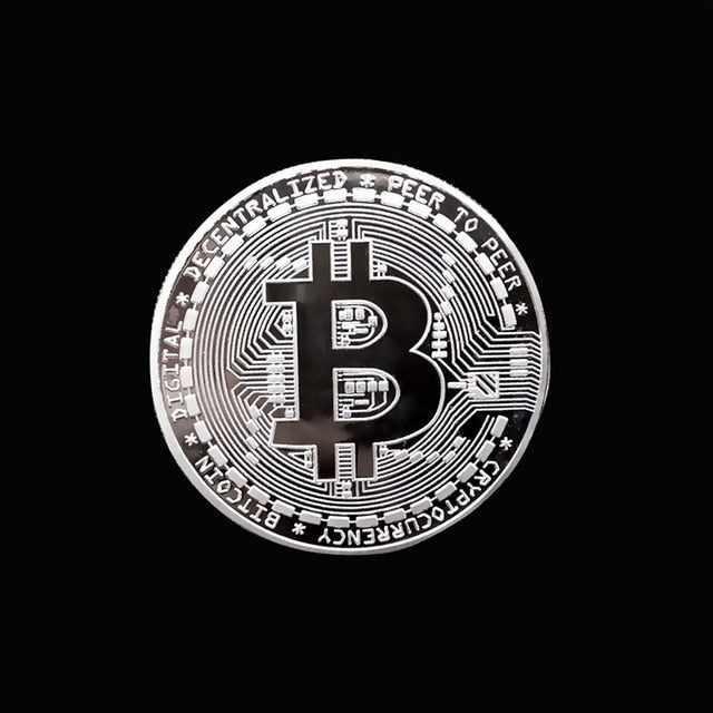 Conjunto de 10 Moedas de Bitcoin colecionáveis